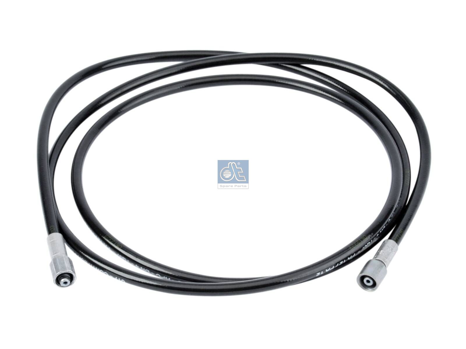 DT Spare Parts 3.84051 Hose line, cabin tilt, D: 8.3 mm, M12 x 1,5, M12 x 1,5, L: 2050 mm, L1: 2050 mm, 400 bar