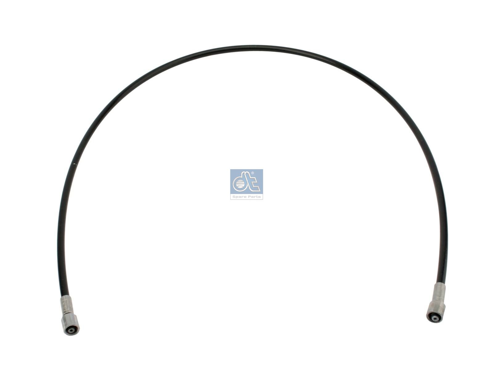 DT Spare Parts 3.84057 Hose line, cabin tilt, D: 8.3 mm, M12 x 1,5, M12 x 1,5, L: 1050 mm, L1: 1050 mm, 400 bar