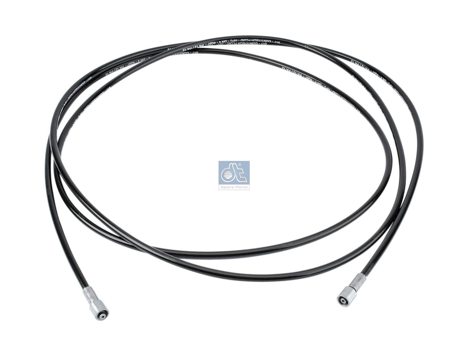 DT Spare Parts 3.84058 Hose line, cabin tilt, D: 8.3 mm, M12 x 1,5, M12 x 1,5, L: 3650 mm, L1: 3650 mm, 400 bar