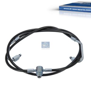 DT Spare Parts 3.84078 Hose line, cabin tilt, D: 5.9 mm, M12 x 1,5, M12 x 1,5, L1: 1695 mm, 630 bar