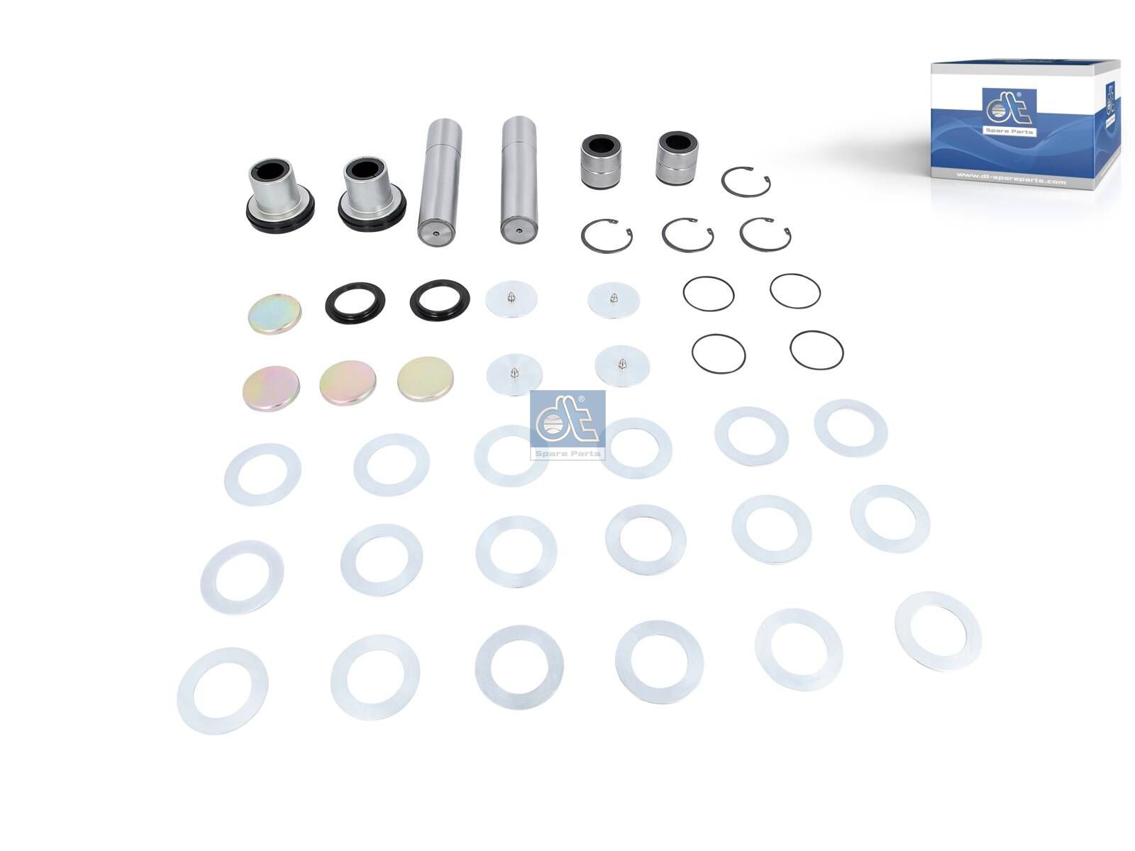 DT Spare Parts 3.96244 King pin kit, double kit, D1: 52 mm, D2: 53 mm, L: 235 mm