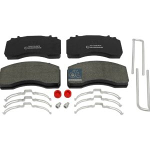 DT Spare Parts 3.96408 Disc brake pad kit, with accessories, W: 217.5 mm, S: 30.5 mm, H: 107.6 mm