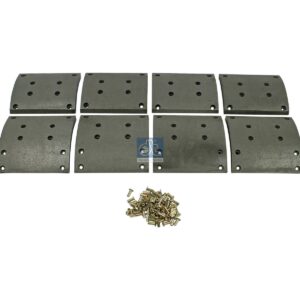 DT Spare Parts 3.96443 Drum brake lining kit, axle kit, D: 410 mm, W: 220 mm, S: 18 mm