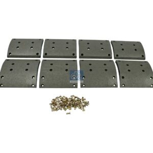 DT Spare Parts 3.96444 Drum brake lining kit, axle kit - oversize, D: 410 mm, W: 220 mm, S: 19 mm