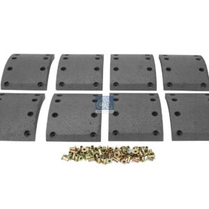 DT Spare Parts 3.96447 Drum brake lining kit, axle kit, D: 360 mm, W: 140 mm, S: 16.3 mm