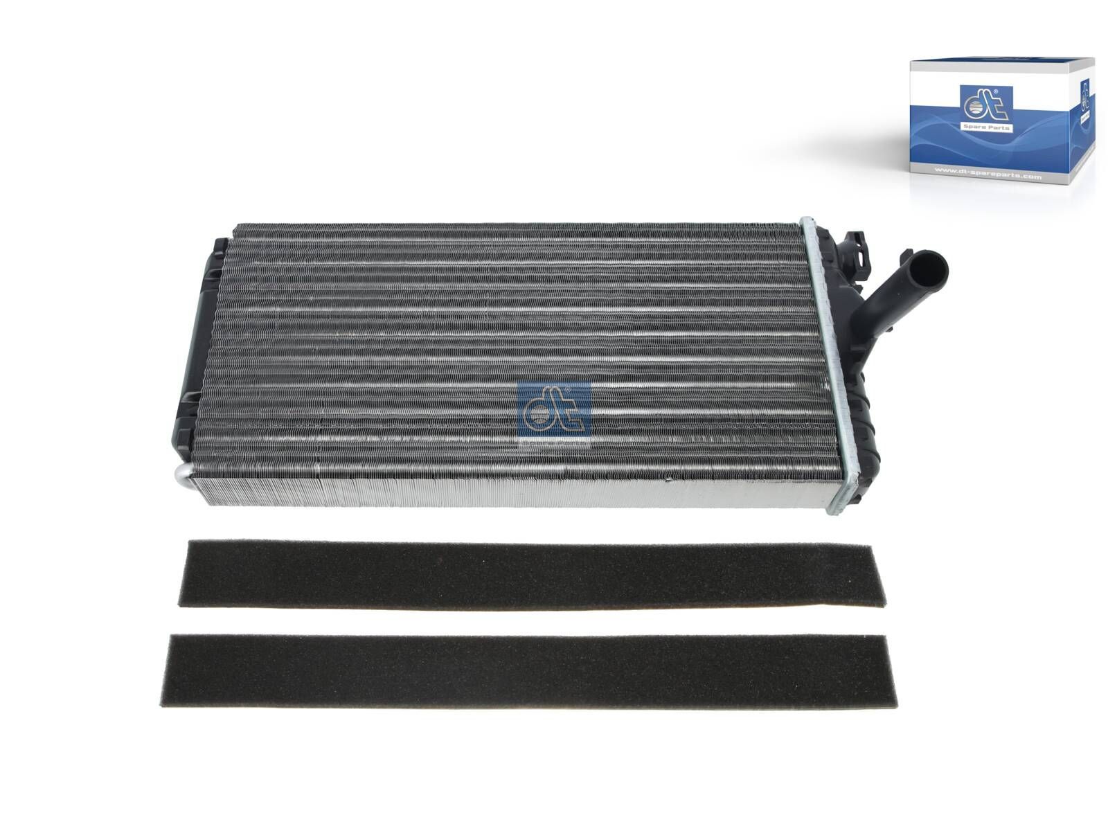 DT Spare Parts 4.00730 Heat exchanger, L: 370 mm, W: 188 mm, T: 42 mm