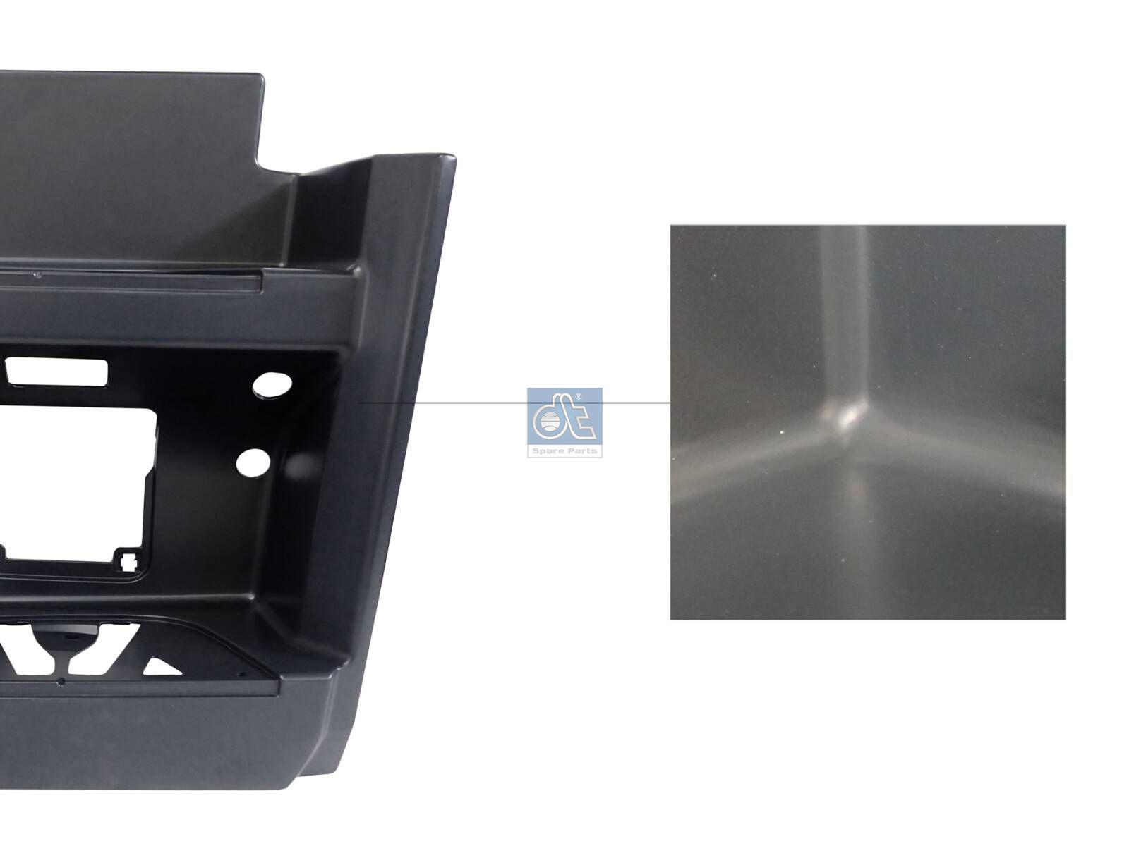 DT Spare Parts 4.00923SP Step well case, right, high, grey