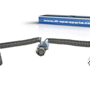DT Spare Parts 4.10366SP Electrical adapter coil, 24 V, L: 3 m, 7 poles, ISO 1185/N, 7 poles, ISO 3731/S, 15 poles, ISO 12098