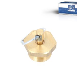 DT Spare Parts 4.30029 Water drain valve, without seal ring, M22 x 1,5, SW: 27, H: 17.5 mm