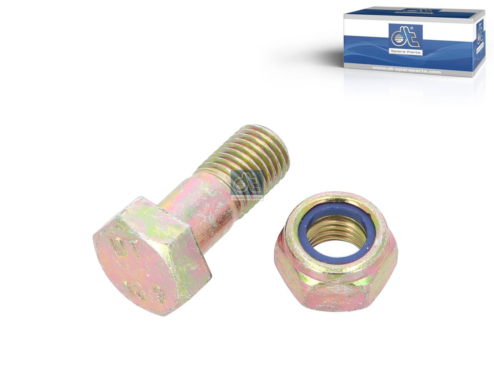 DT Spare Parts 4.40028 Bolt with nut, M12 x 1,5, L: 30 mm, 10.9