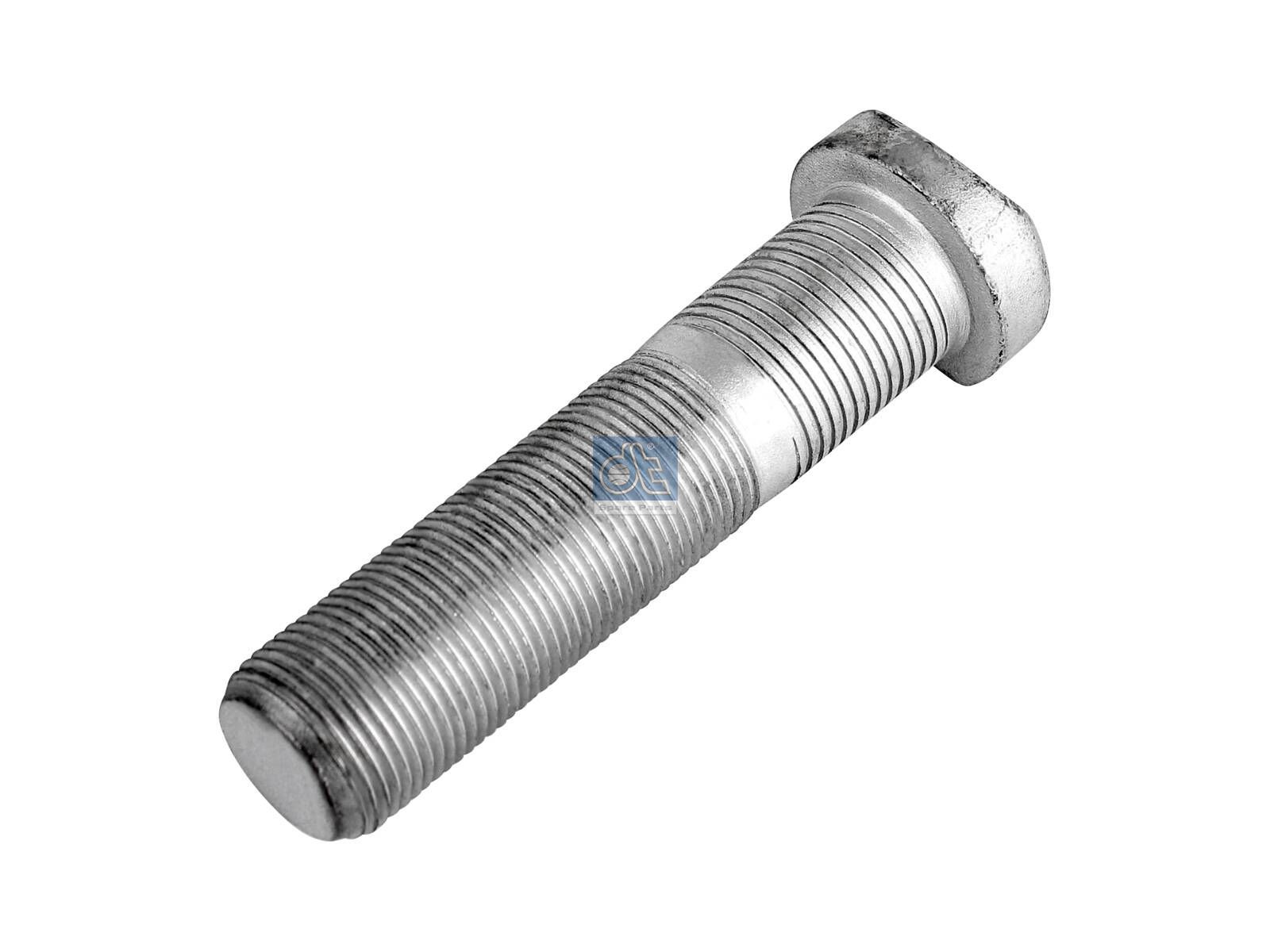 DT Spare Parts 4.40205 Wheel bolt, round head, M22 x 1,5, LTh: 38 mm, Lu: 92 mm, D: 32 mm, L: 102 mm