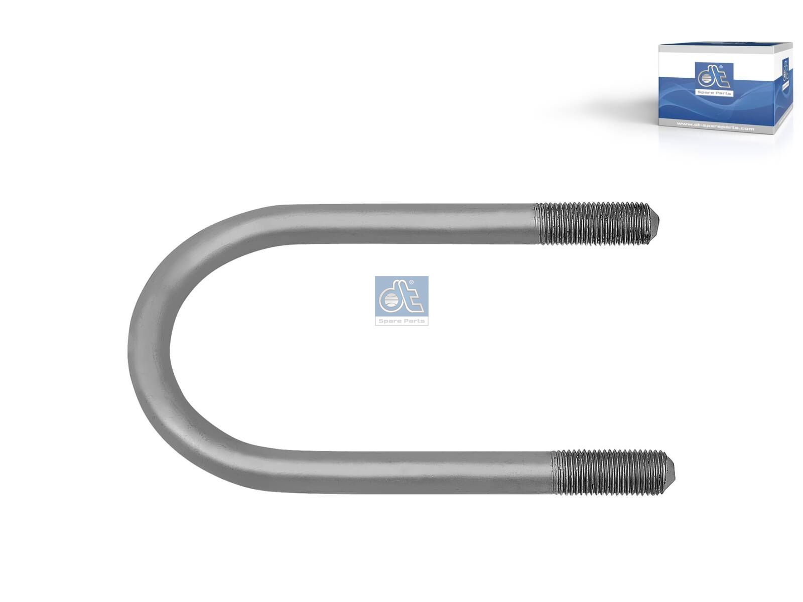 DT Spare Parts 4.40501 U-bolt, M14 x 1,5, LTh: 35 mm, L: 150 mm, w: 75 mm, 10.9