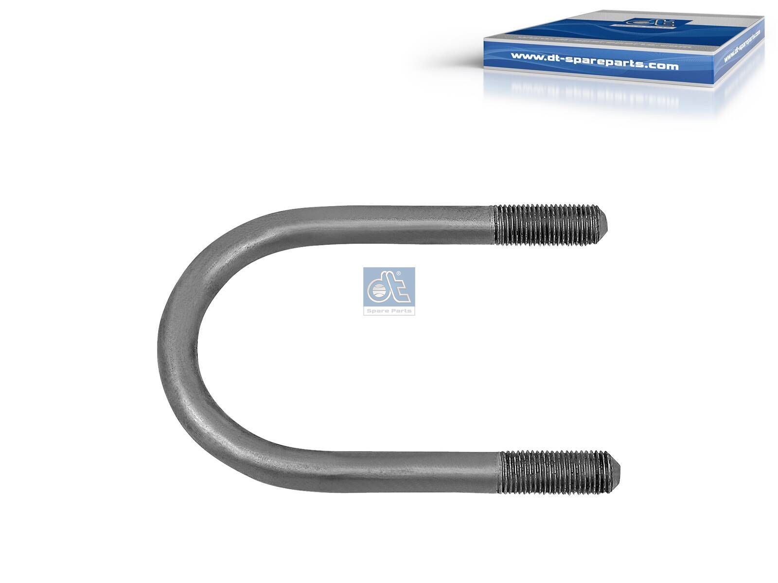 DT Spare Parts 4.40502 U-bolt, M14 x 1,5, LTh: 35 mm, L: 130 mm, w: 75 mm, 10.9
