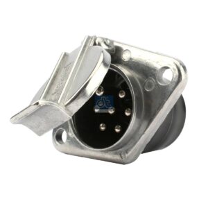 DT Spare Parts 4.60116 Socket, aluminium, screw connection, 24 V, ISO 1185, 7 poles