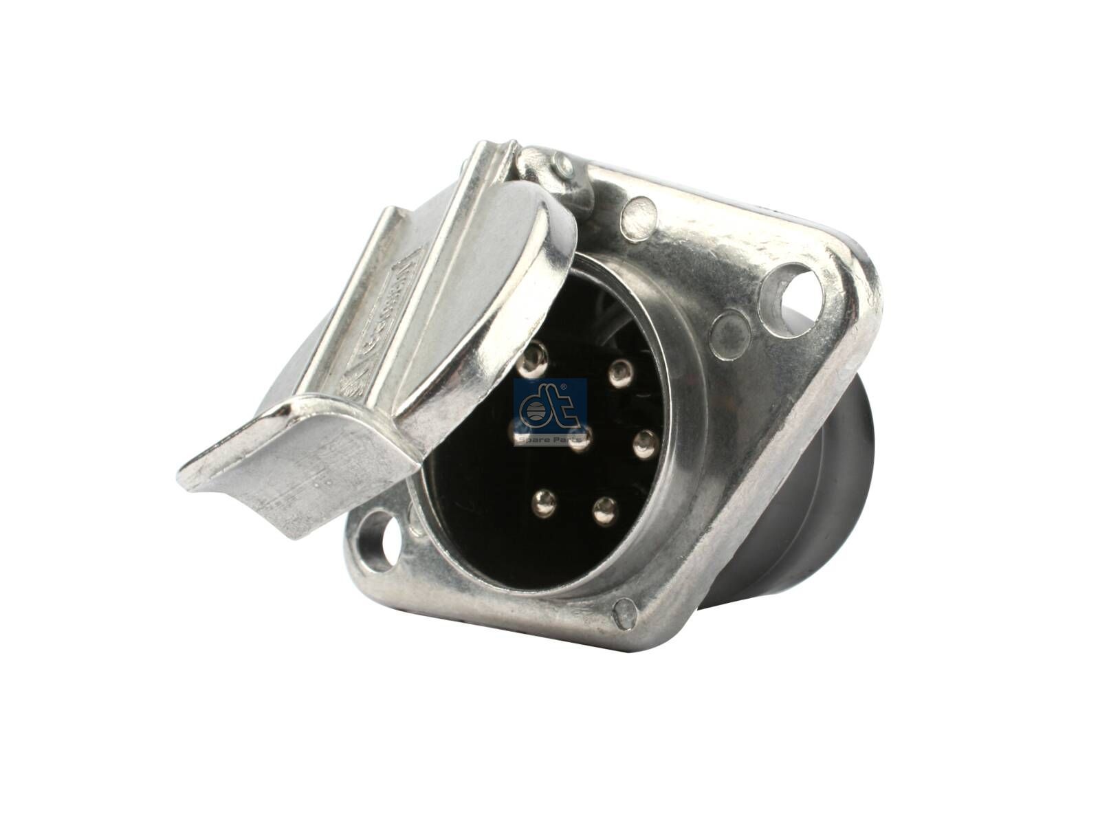 DT Spare Parts 4.60116 Socket, aluminium, screw connection, 24 V, ISO 1185, 7 poles