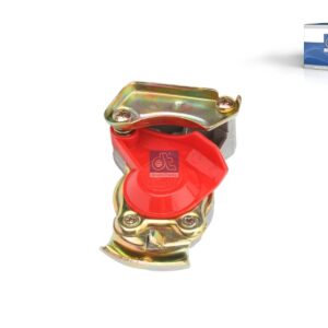 DT Spare Parts 4.60340 Palm coupling, automatic shutter, red lid, M16 x 1,5, 10 bar