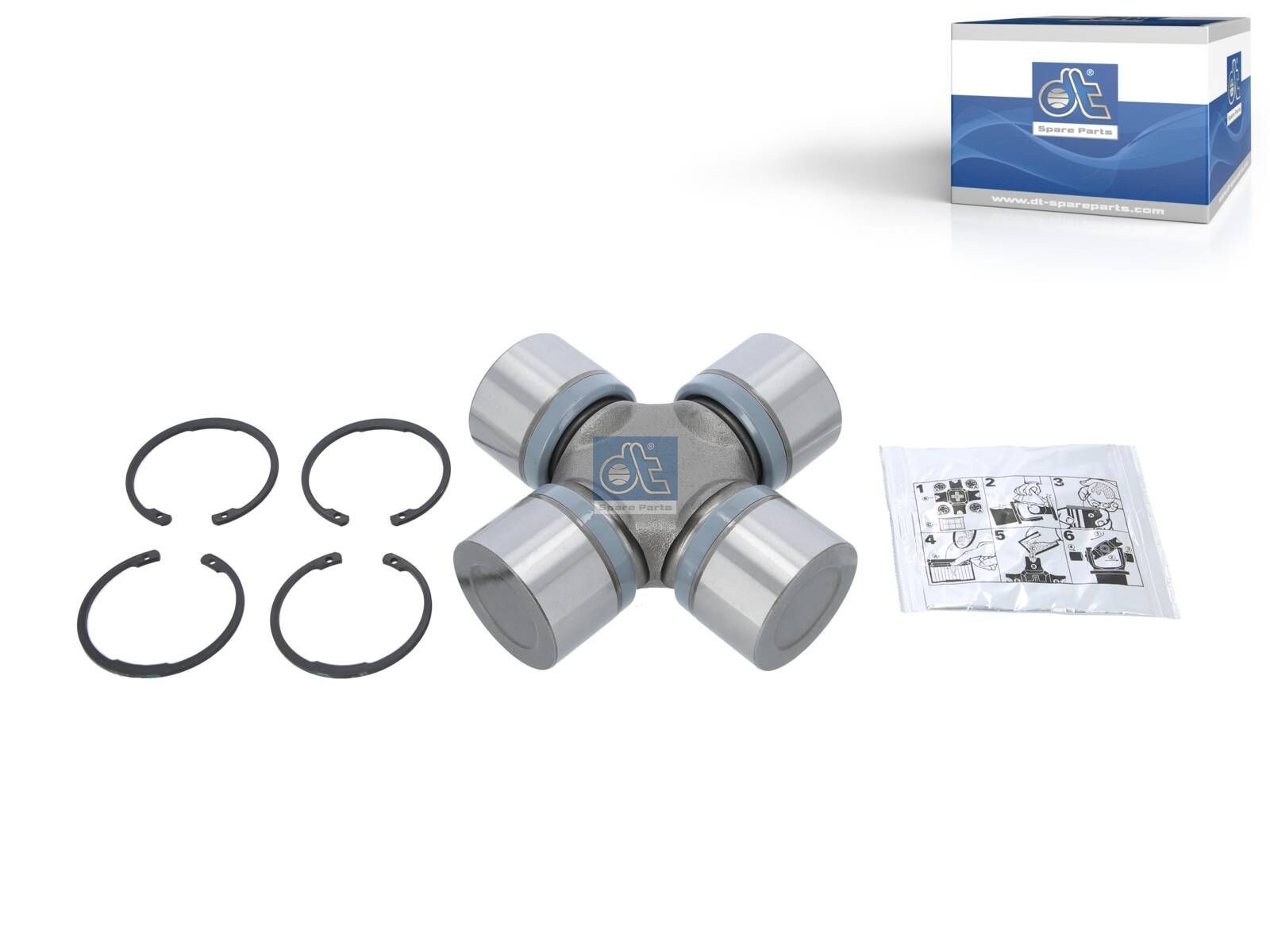 DT Spare Parts 4.60390 Joint cross, D: 57 mm, L: 153 mm