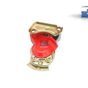 DT Spare Parts 4.60649 Palm coupling, automatic shutter, red lid, M22 x 1,5, 10 bar