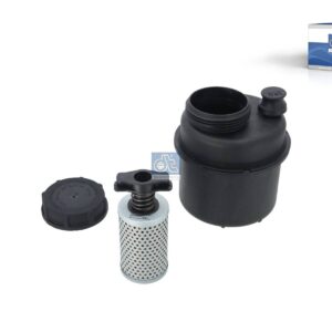 DT Spare Parts 4.61029 Oil container, with filter, D: 150 mm, D1: 22 mm, D2: 15 mm, S: 190 mm