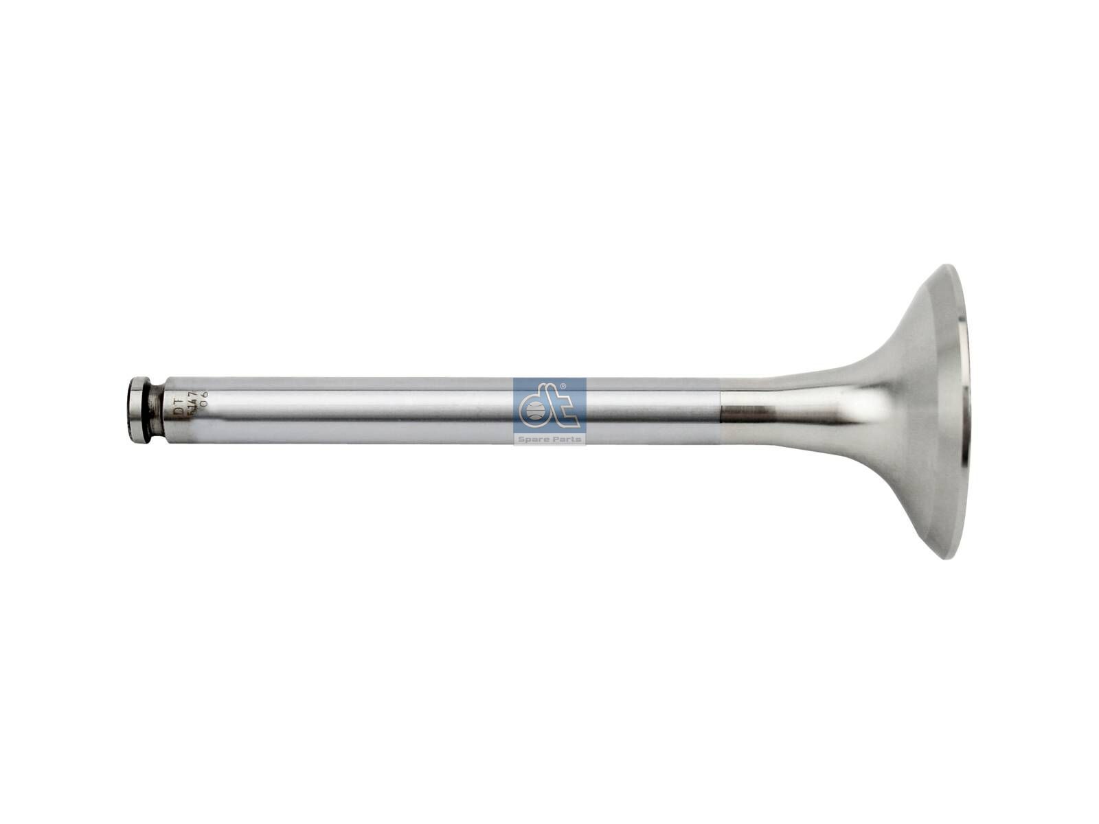 DT Spare Parts 4.61225 Exhaust valve, D1: 12 mm, D2: 51 mm, L: 142.5 mm, α: 45 °