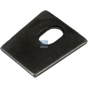 DT Spare Parts 4.61324 Locking sheet, L: 44 mm, W1: 32.5 mm, W2: 39.8 mm, S: 3.5 mm
