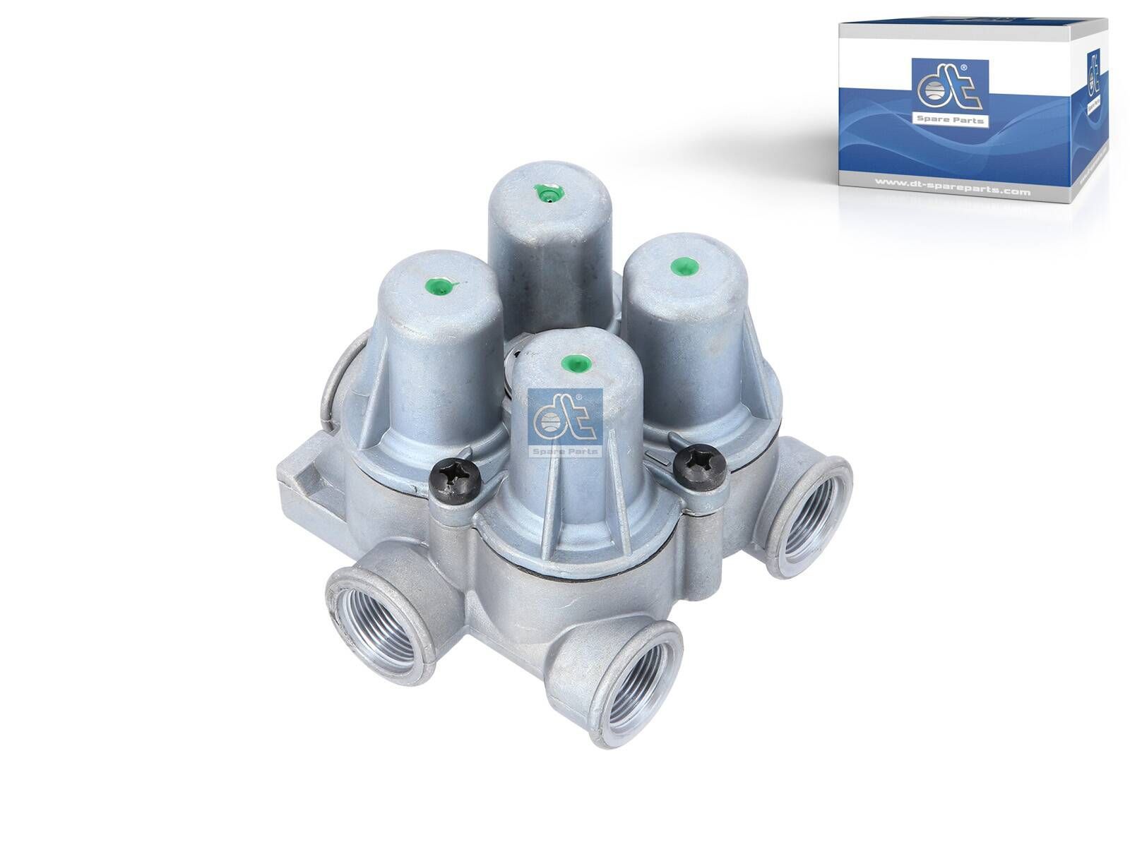DT Spare Parts 4.62011 4-circuit-protection valve, M22 x 1,5, max. 20 bar, Po21: 7 bar, Po22: 7 bar, Po23: 7 bar, Po24: 7 bar, Pc21: 5 bar, Pc22: 5 bar, Pc23: 5 bar, Pc24: 5 bar