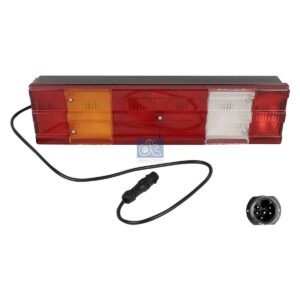 DT Spare Parts 4.62374 Tail lamp, left, with license plate lamp, 24 V, R10W