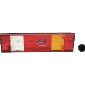 DT Spare Parts 4.62384 Tail lamp, right, with license plate lamp, 24 V, R10W