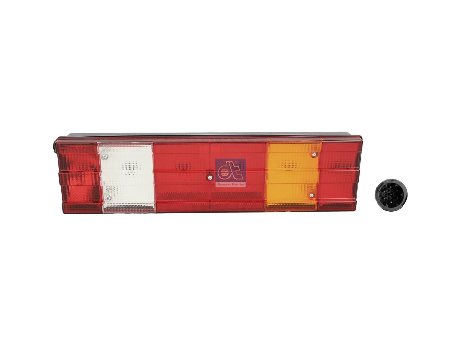 DT Spare Parts 4.62384 Tail lamp, right, with license plate lamp, 24 V, R10W