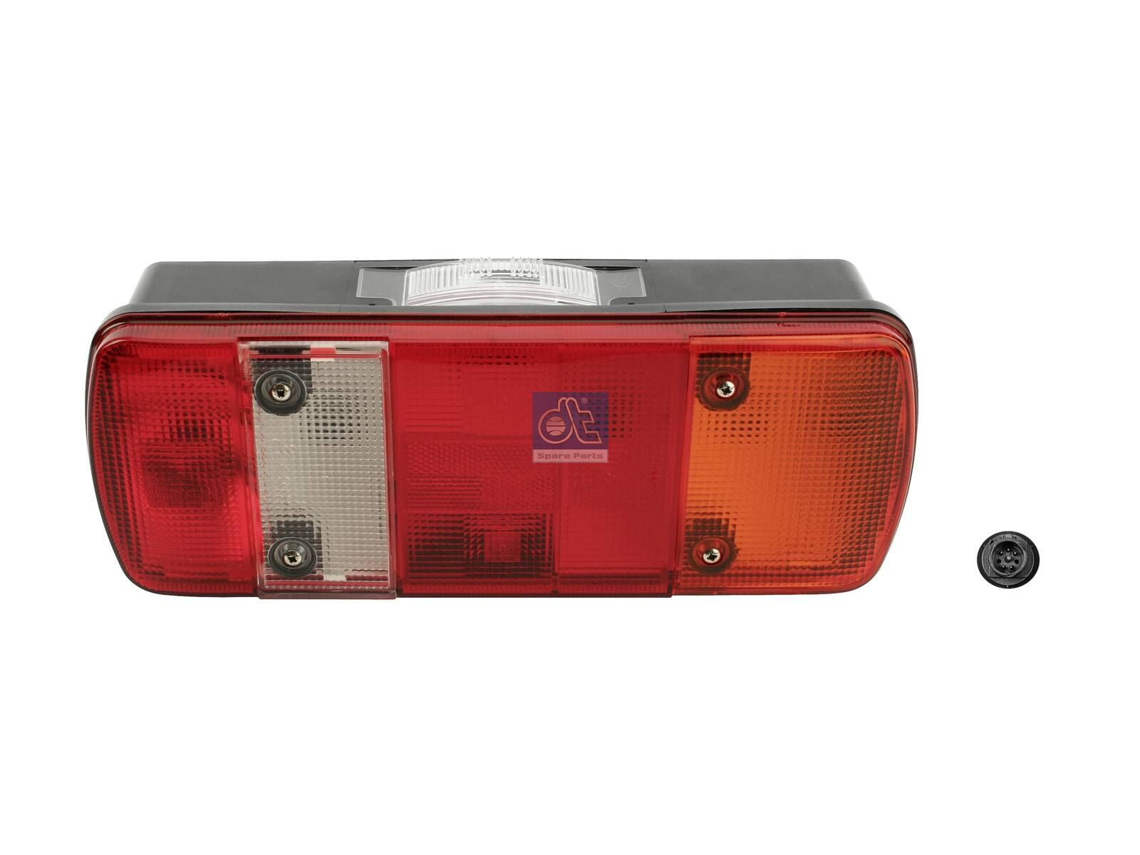DT Spare Parts 4.62821 Tail lamp, left, 24 V, Lb: 152 mm, L: 340 mm, H: 130 mm
