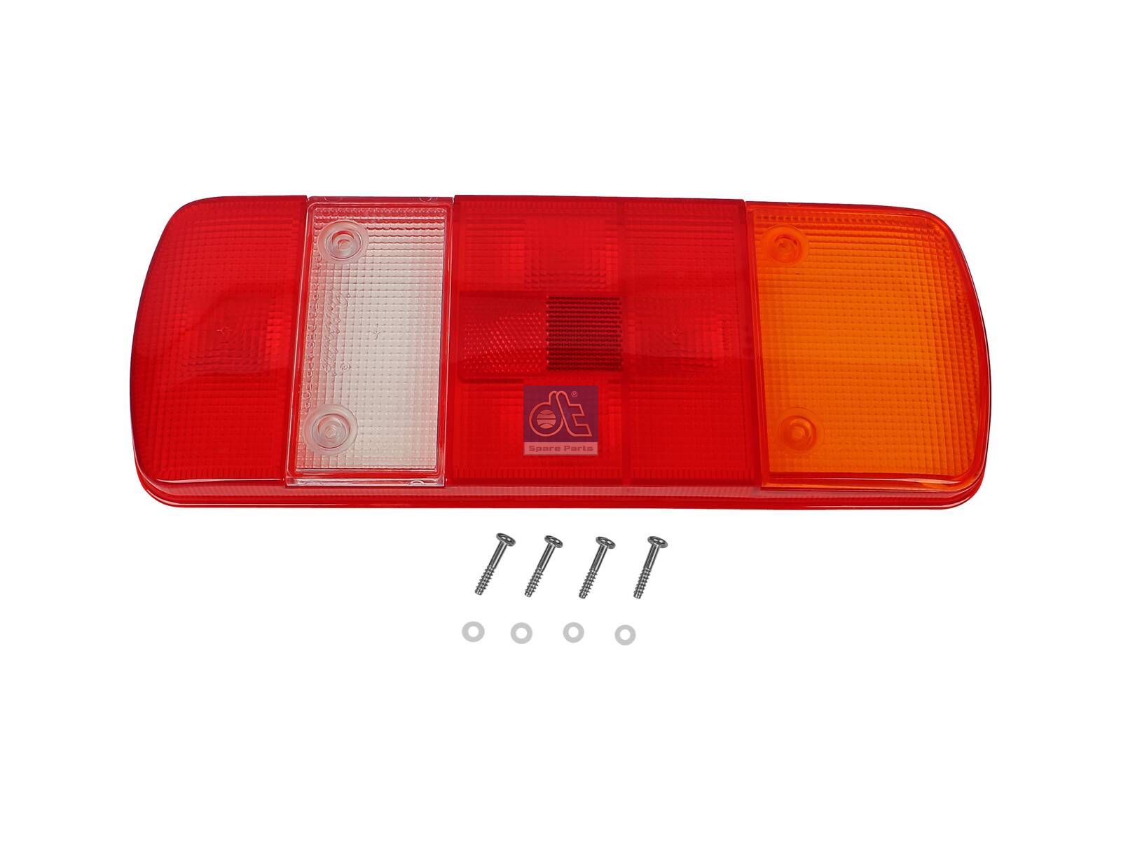 DT Spare Parts 4.62822 Tail lamp glass, L: 340 mm, W: 130 mm
