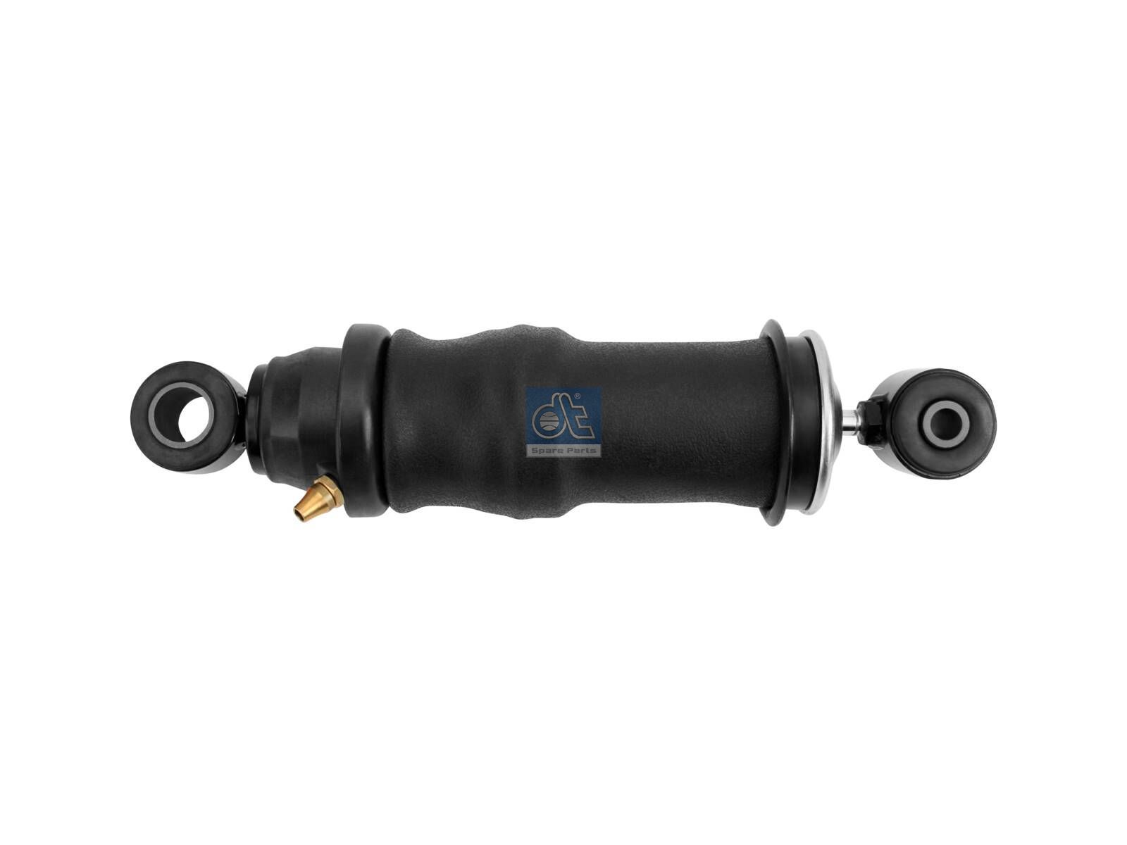 DT Spare Parts 4.62845 Cabin shock absorber, with air bellow, D1: 13 mm, D2: 44.5 mm, b: 14 mm, Lmin: 254 mm, Lmax: 353 mm