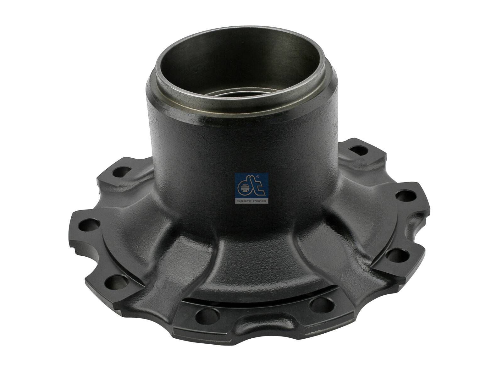 DT Spare Parts 4.63150 Wheel hub, without bearings, d1: 110 mm, d2: 150 mm, D: 378 mm, 10 bores, b: 22 mm, H: 176 mm