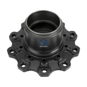 DT Spare Parts 4.63151 Wheel hub, without bearings, d1: 130 mm, d2: 150 mm, D: 382 mm, 10 bores, b: 22 mm, P: 335 mm, H: 176 mm
