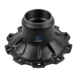 DT Spare Parts 4.63152 Wheel hub, without bearings, d1: 110 mm, d2: 130 mm, D: 376 mm, 10 bores, b: 22 mm, P: 335 mm, H: 176 mm