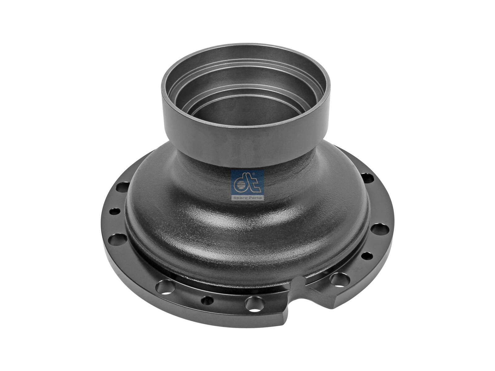 DT Spare Parts 4.63345 Wheel hub, without bearings, d1: 145 mm, d2: 160 mm, D: 369 mm, 10 bores, b: 22 mm, H: 204 mm