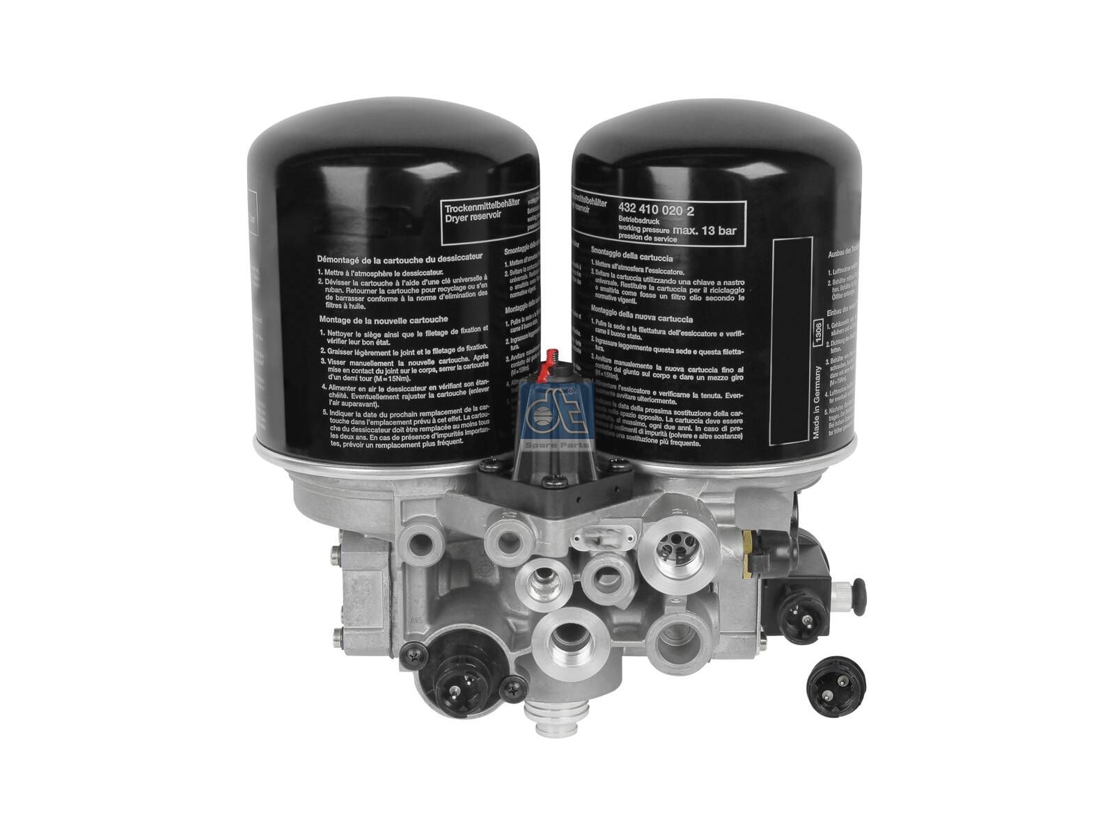 DT Spare Parts 4.63659 Air dryer, with heating unit, 13 bar