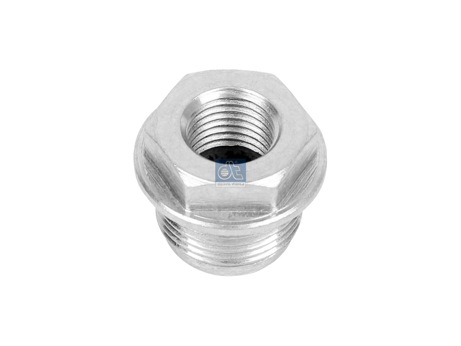 DT Spare Parts 4.63755 Pipe union, feed pump, M14 x 1,5, M22 x 1,5, SW: 22, H: 23.8 mm