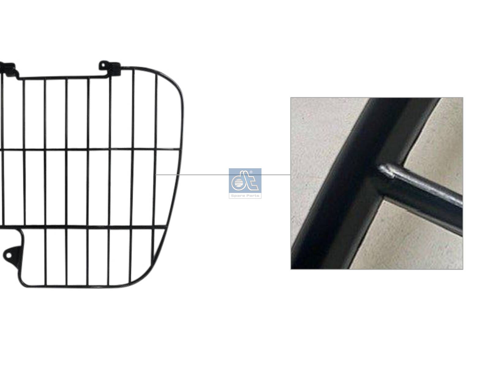 DT Spare Parts 4.64333 Covering grille, headlamp, left