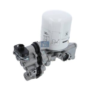 DT Spare Parts 4.64408 Air dryer, complete with valve, with heating unit, M16 x 1,5, M22 x 1,5, max. 13 bar, Po: 14.5 bar
