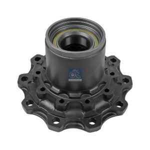 DT Spare Parts 4.64654 Wheel hub, with bearing, d1: 140 mm, d2: 140 mm, D: 380 mm, 10 bores, b: 22 mm, P: 335 mm, H: 213 mm