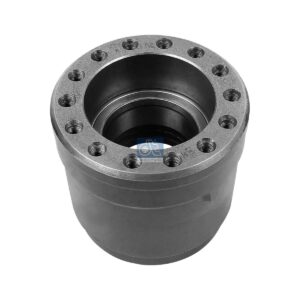 DT Spare Parts 4.64657 Wheel hub, with bearing, without ABS ring, d1: 130 mm, d2: 130 mm, D: 168 mm, 14 bores, b: 14 mm, H: 148 mm