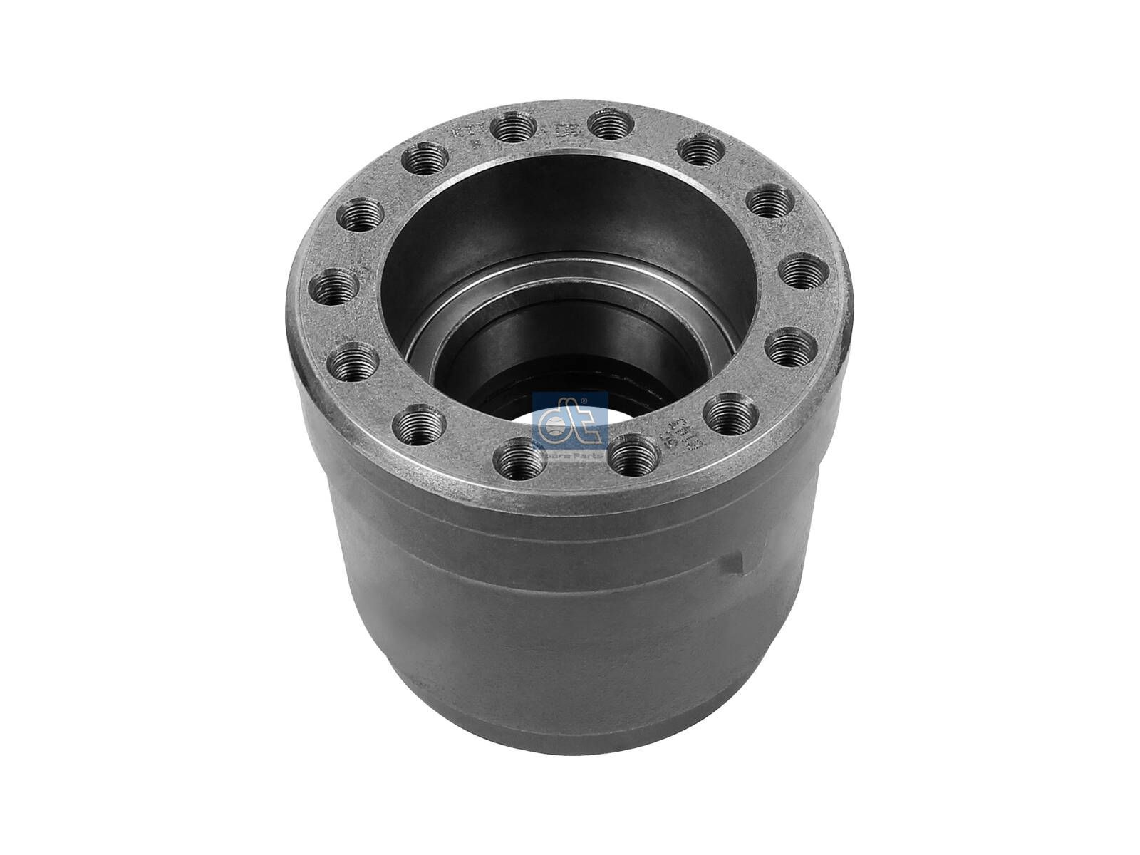 DT Spare Parts 4.64657 Wheel hub, with bearing, without ABS ring, d1: 130 mm, d2: 130 mm, D: 168 mm, 14 bores, b: 14 mm, H: 148 mm