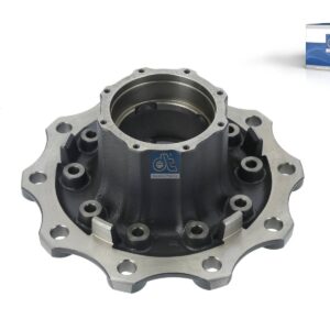 DT Spare Parts 4.64658 Wheel hub, without bearings, d1: 130 mm, d2: 150 mm, D: 380 mm, 10 bores, b: 22 mm, H: 187 mm