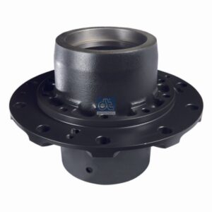 DT Spare Parts 4.64749 Wheel hub, with bearing, d1: 157 mm, d2: 170 mm, D: 374.5 mm, 10 bores, b: 22 mm, P: 335 mm, H: 263 mm