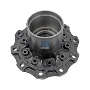 DT Spare Parts 4.64820 Wheel hub, with bearing, d1: 140 mm, d2: 140 mm, D: 382 mm, 10 bores, b: 22 mm, H: 259 mm