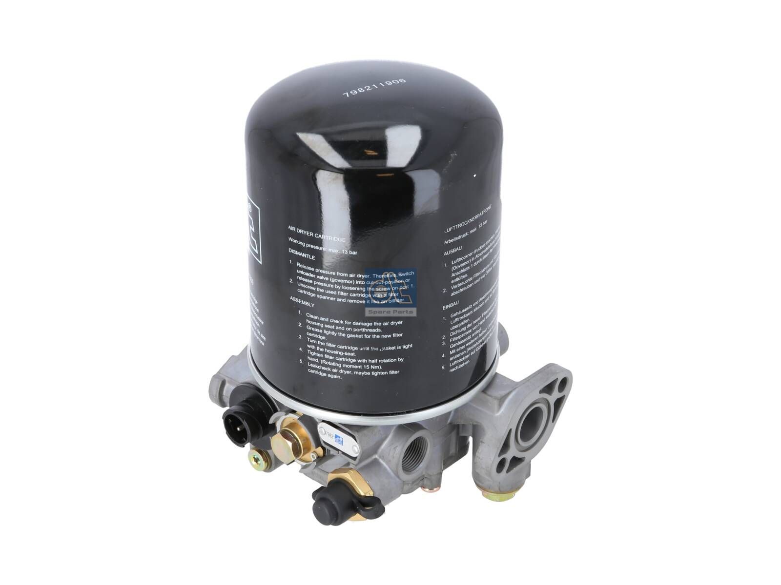 DT Spare Parts 4.64909 Air dryer, with heating unit, 13 bar