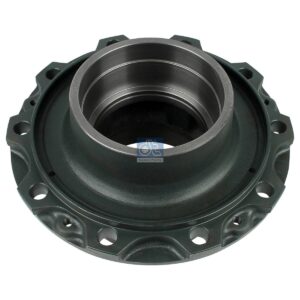 DT Spare Parts 4.65035 Wheel hub, without bearings, with ABS ring, with oil seal, d1: 170 mm, d2: 180 mm, D: 375 mm, 10 bores, b: 22 mm, H: 213 mm