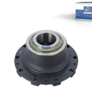DT Spare Parts 4.65036 Wheel hub, with bearing, d1: 170 mm, d2: 180 mm, D: 375 mm, 10 bores, b: 22 mm, H: 213 mm