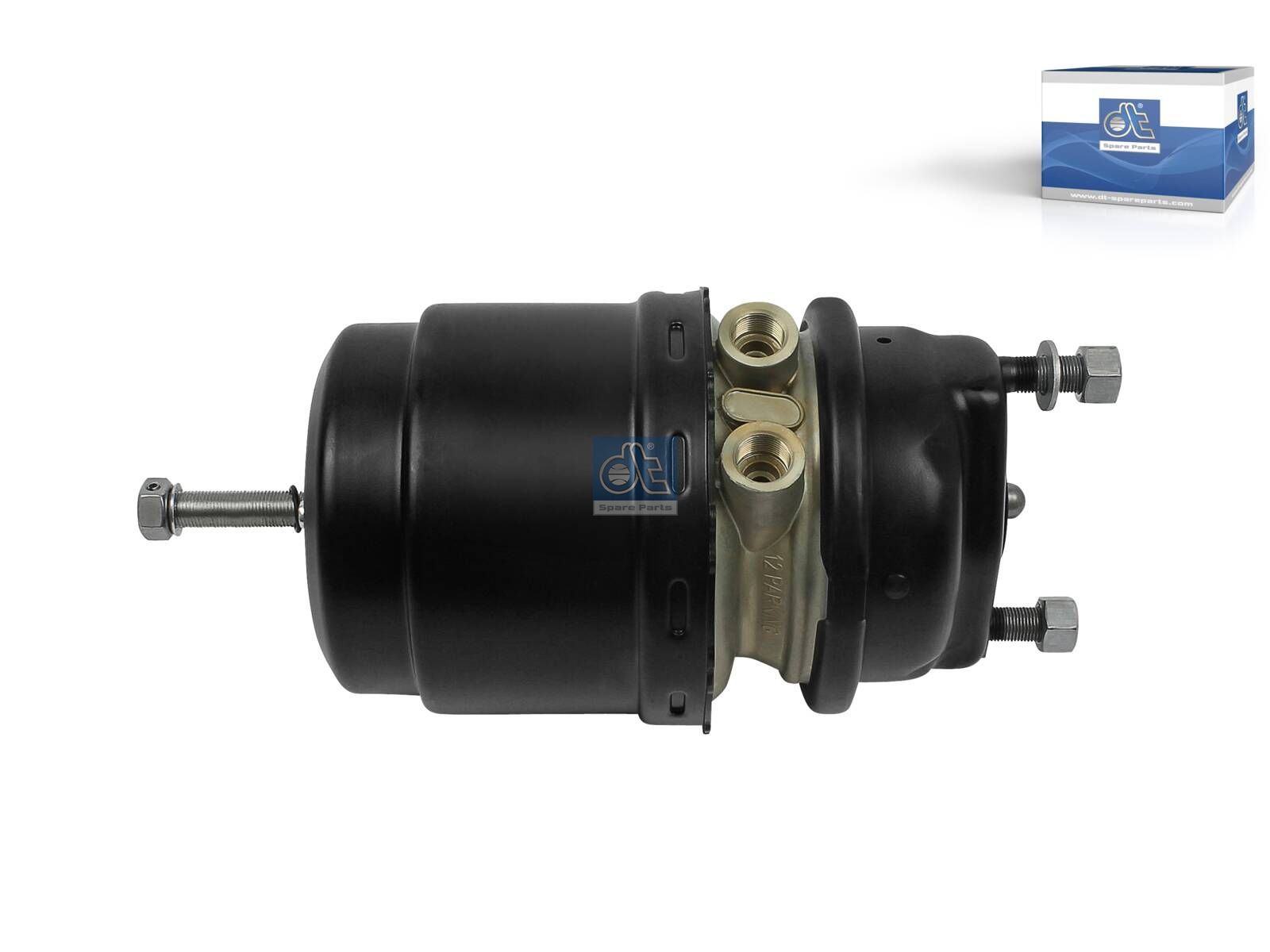 DT Spare Parts 4.65296 Spring brake cylinder, right, M16 x 1,5, M22 x 1,5, Ls: 64 mm, Lp: 15 mm